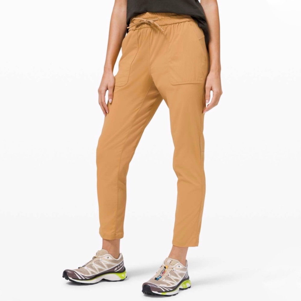 Lululemon gold buff golden yellow beyond the studio slim fit pants - Picture 2 of 12